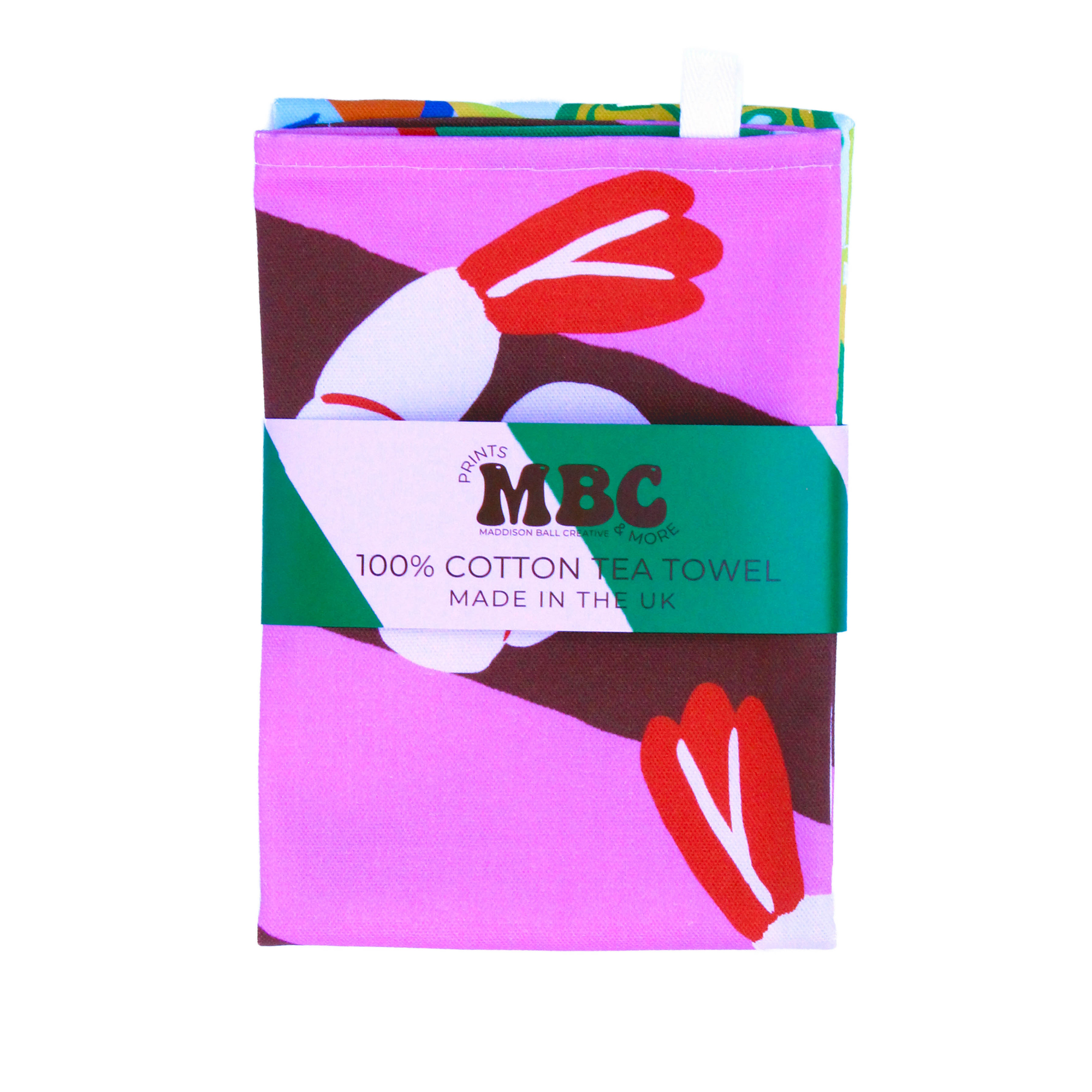 Prawn Kitchen Print Tea Towel