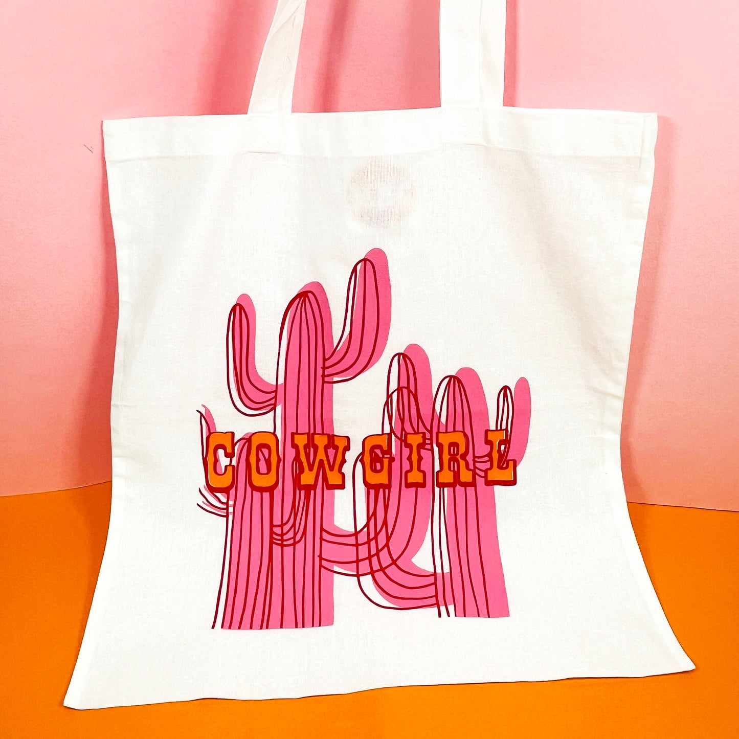 Cowgirl Cactus Totebag, Card & Print Bundle