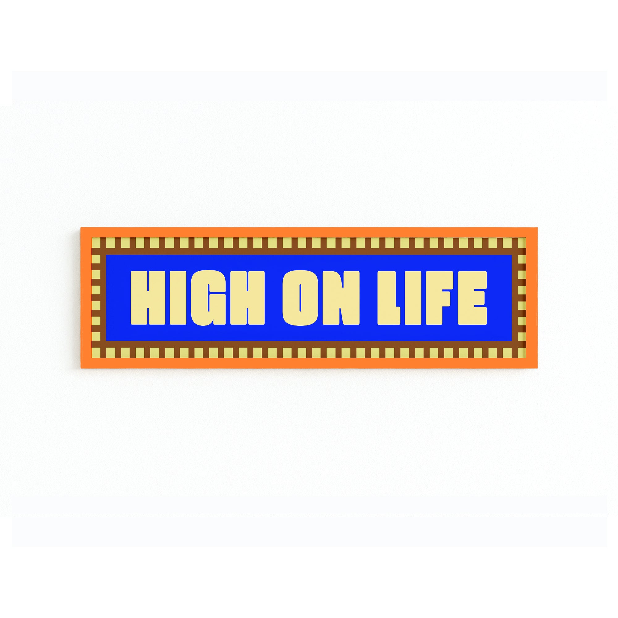 High On Life Panoramic Framed Print 60cm x 12cm