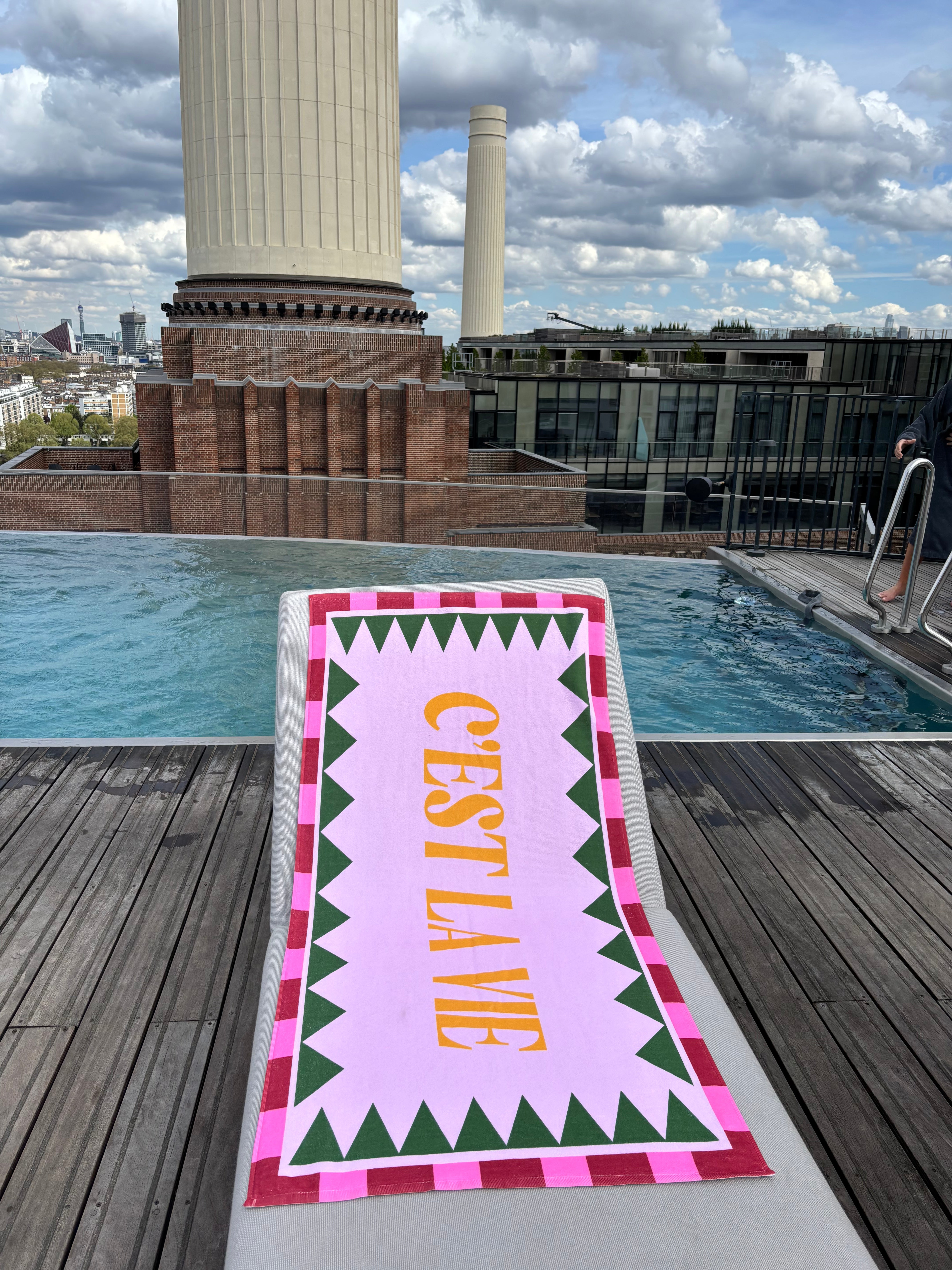 C'est La Vie Beach Towel