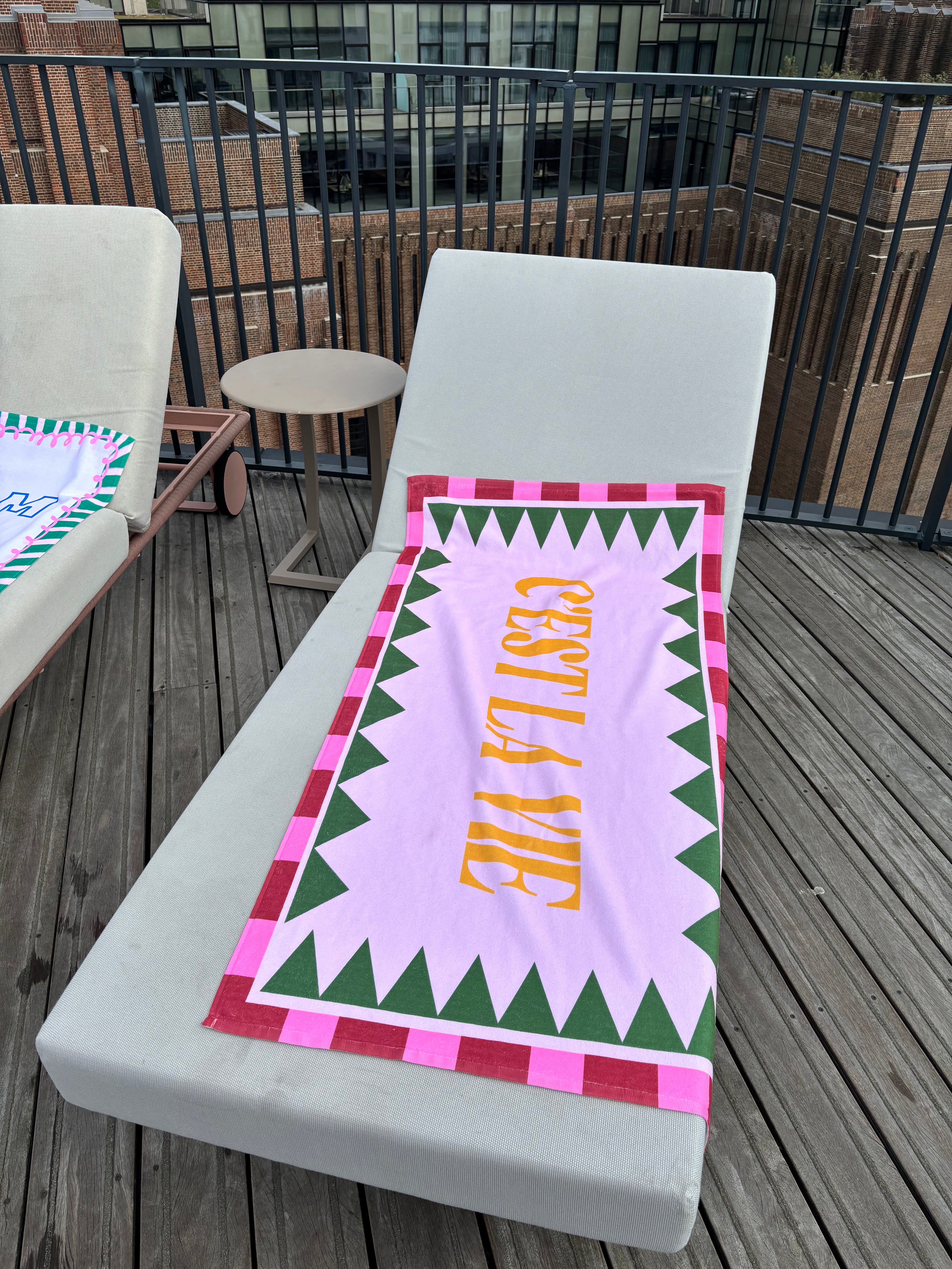 C'est La Vie Beach Towel