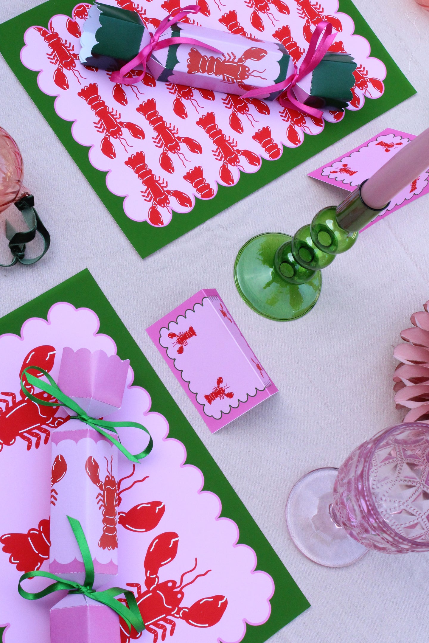 Lobster Placemat & Place Card Set