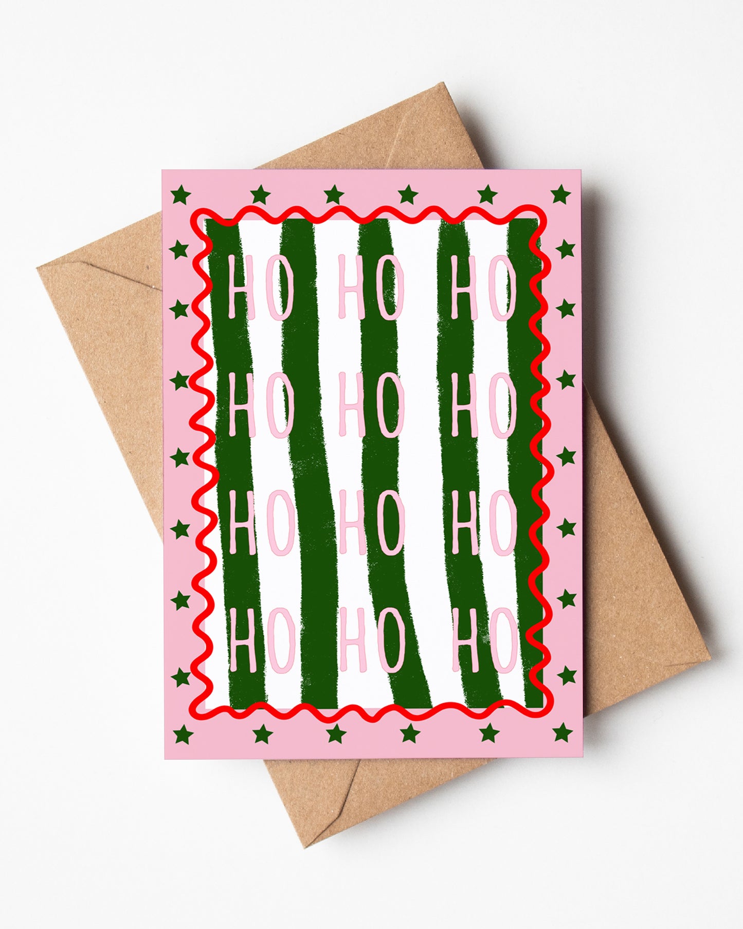 Ho Ho Ho Christmas Card Set of 8