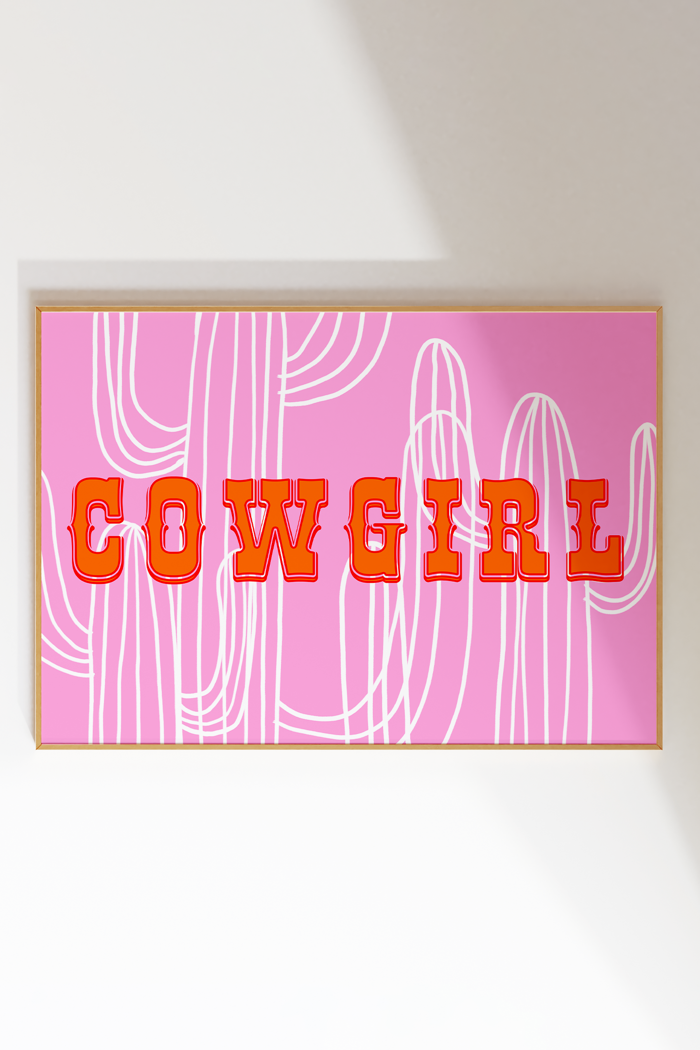 Cowgirl Cactus Totebag, Card & Print Bundle