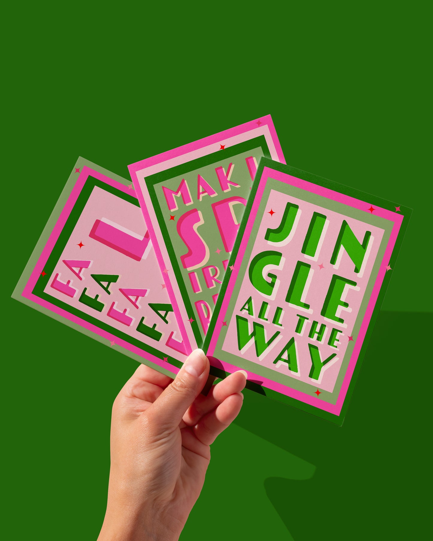 Jingle All The Way Card Trio Set of 6