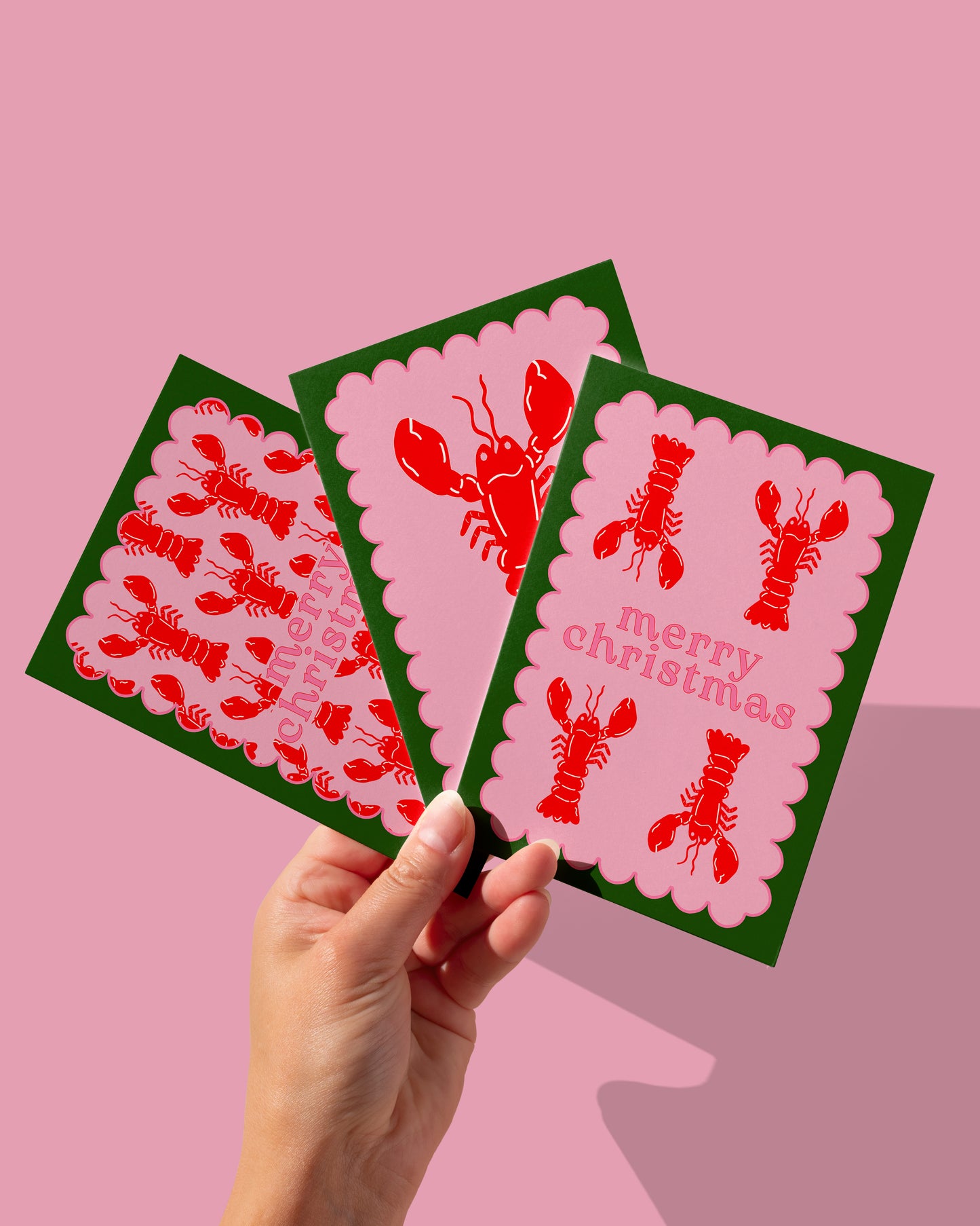 Lobster Trio Card Set of 6
