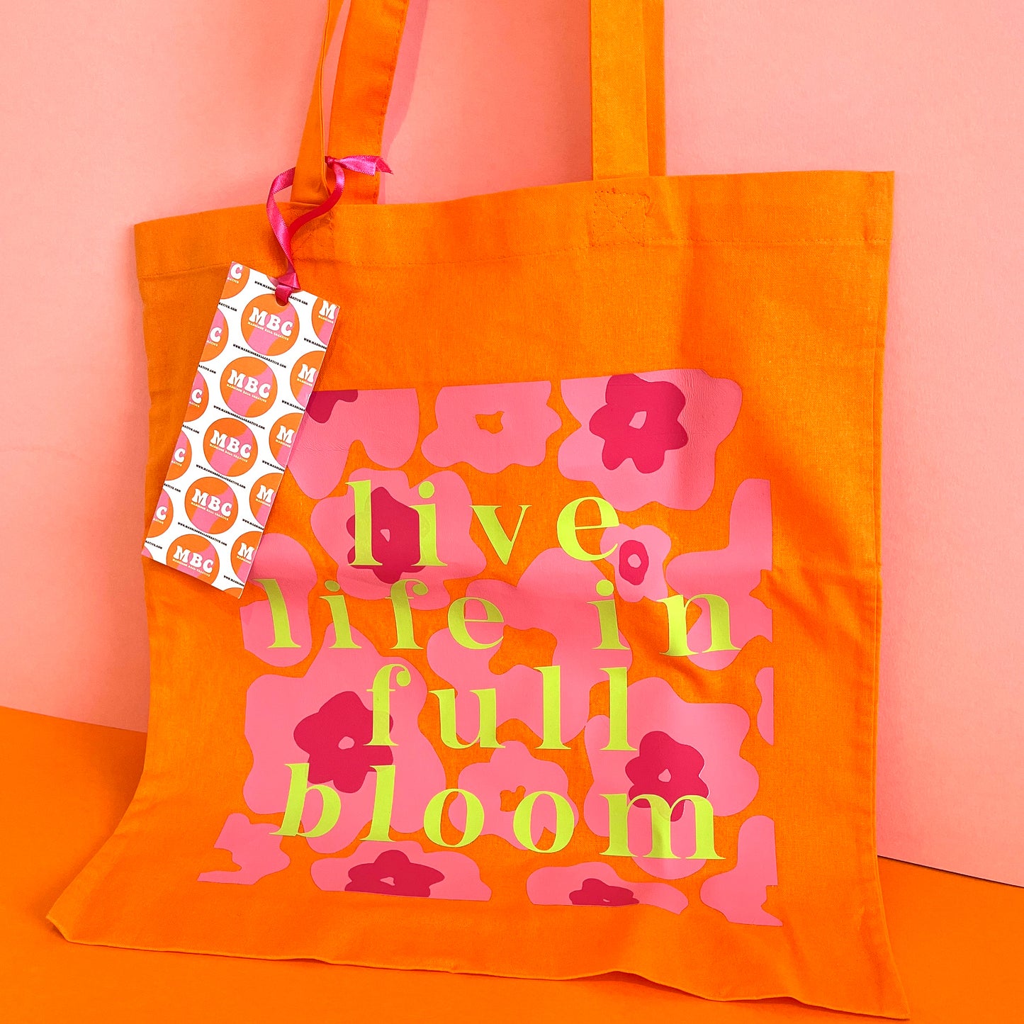 Live Life in Full Bloom Totebag