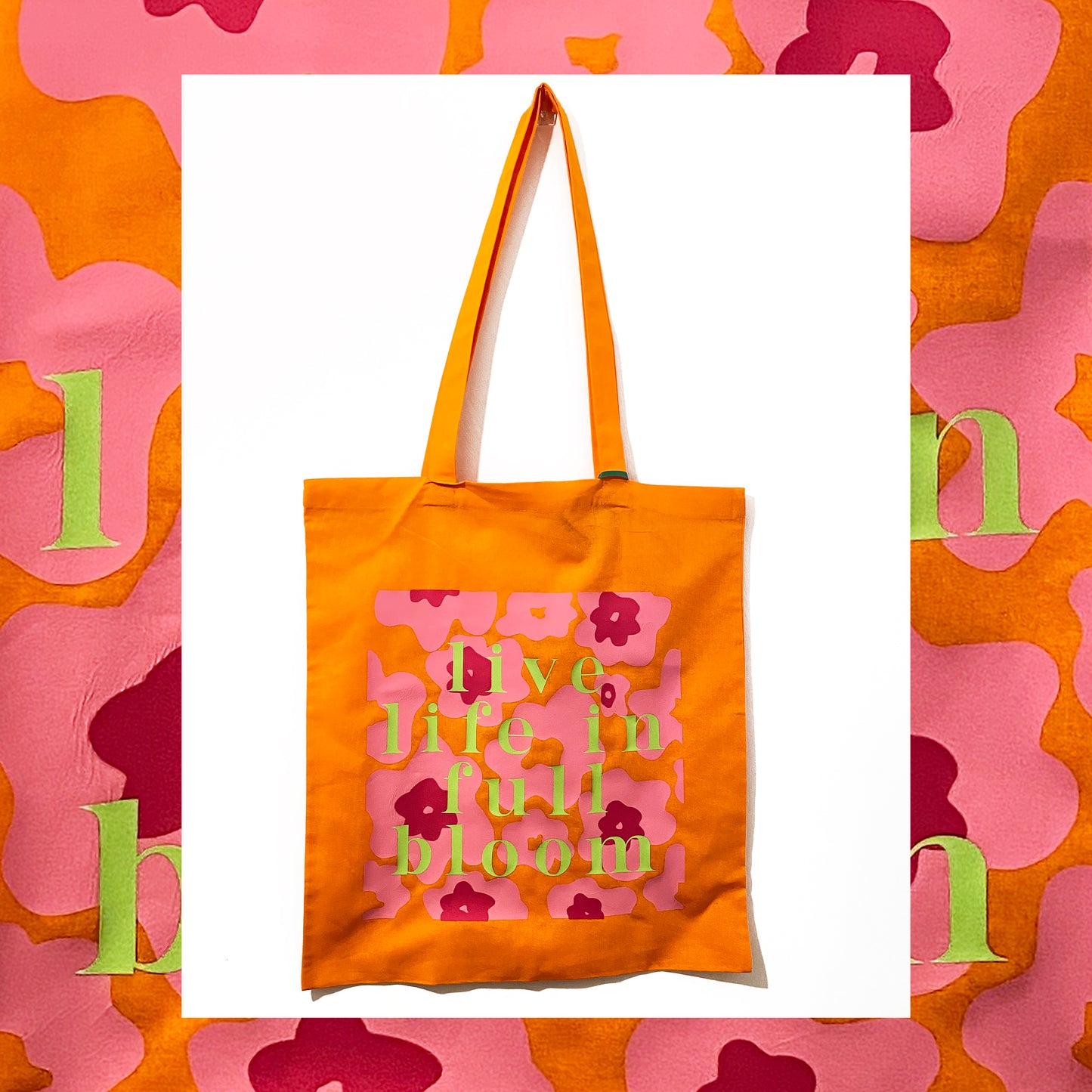 Live Life in Full Bloom Totebag