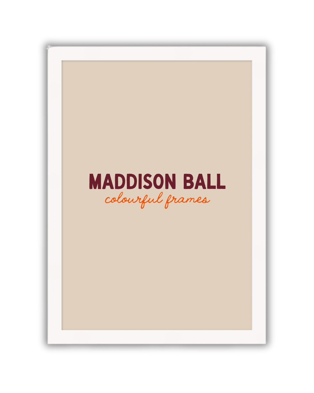 White Wooden Frame