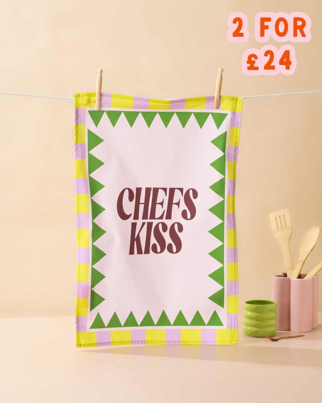 Chef's Kiss Tea Towel