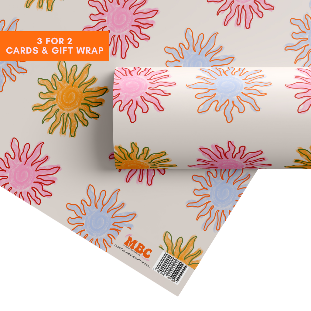 Sunshine Pattern Gift Wrap
