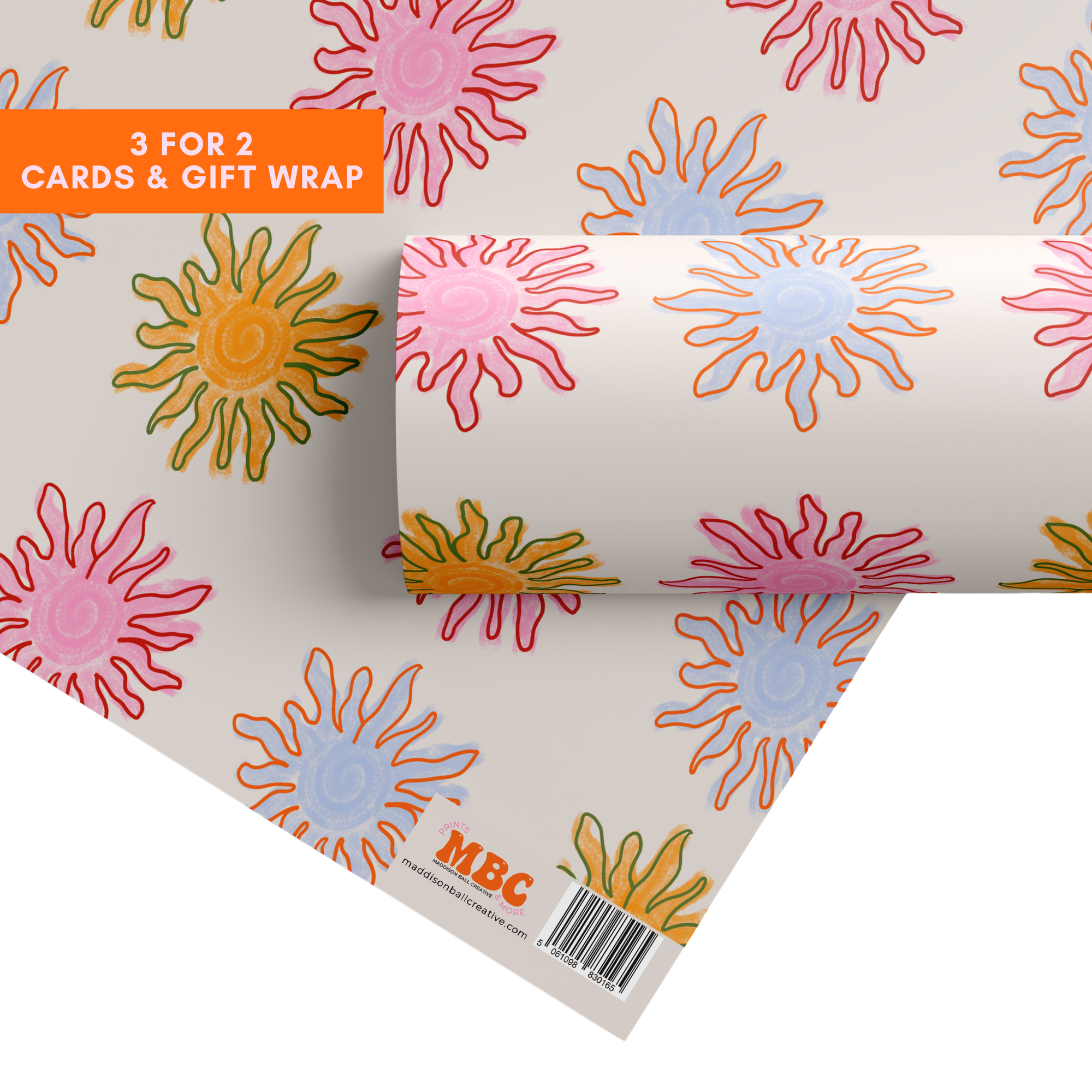Sunshine Pattern Gift Wrap