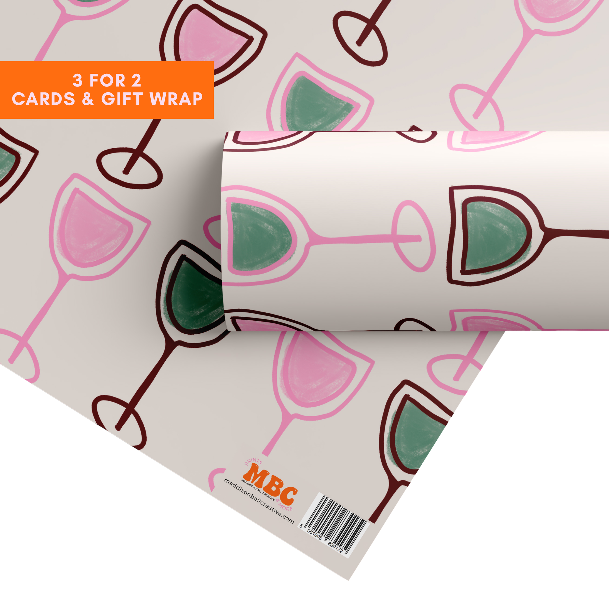 Wine Pattern Gift Wrap
