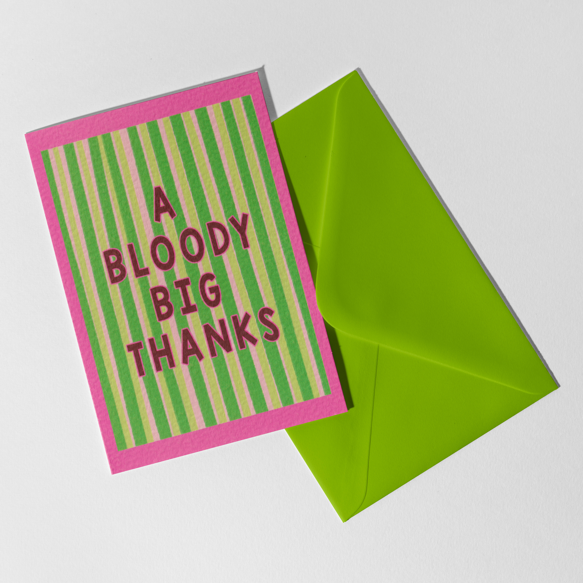 A6 A Big Bloody Thanks Card