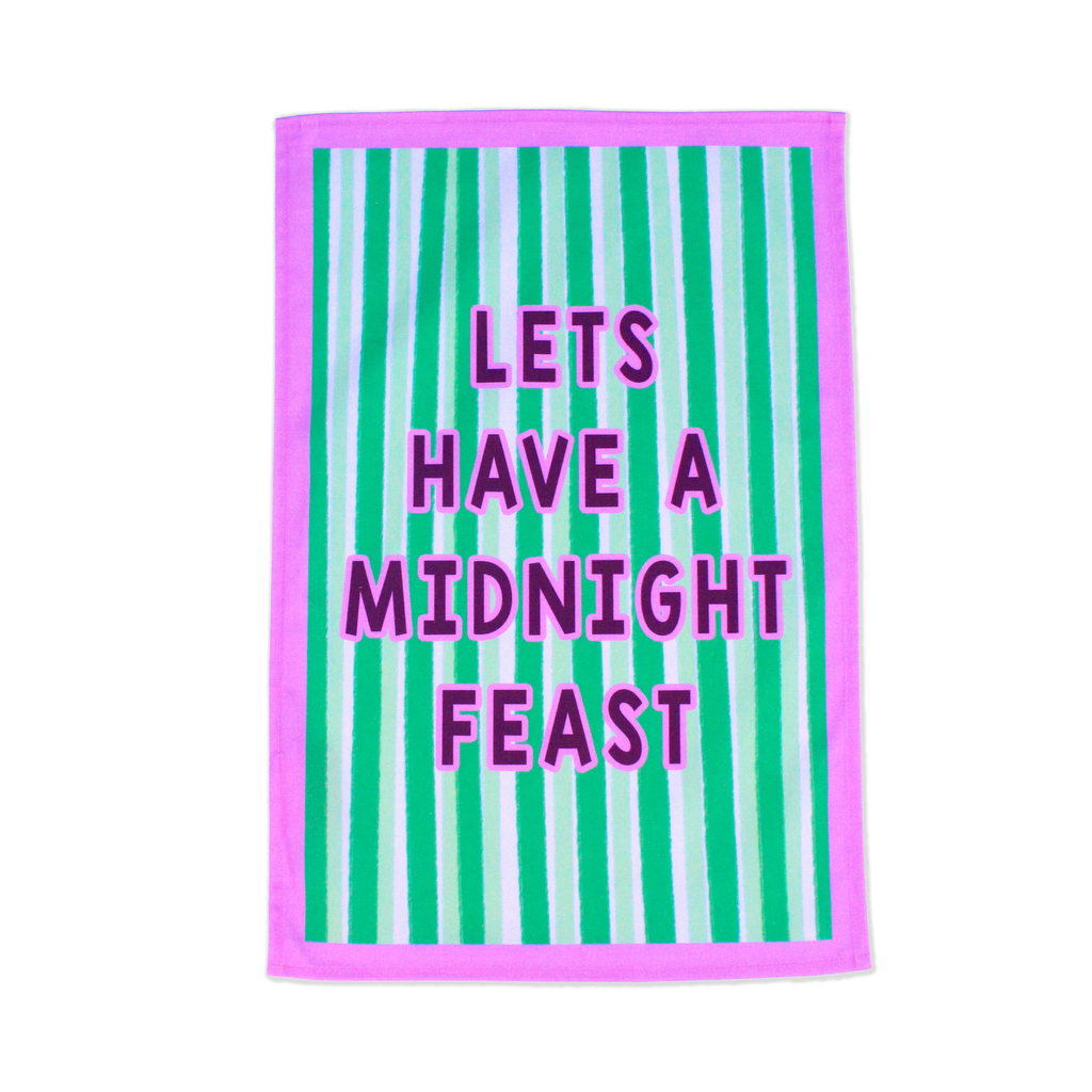 Lets Have A Midnight Feast Tea Towel