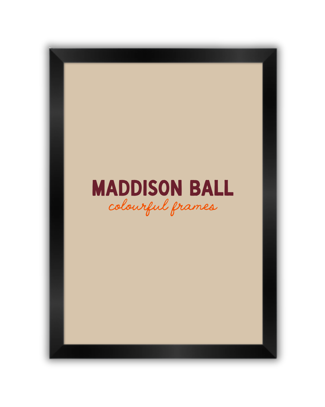 Black Wooden Frame