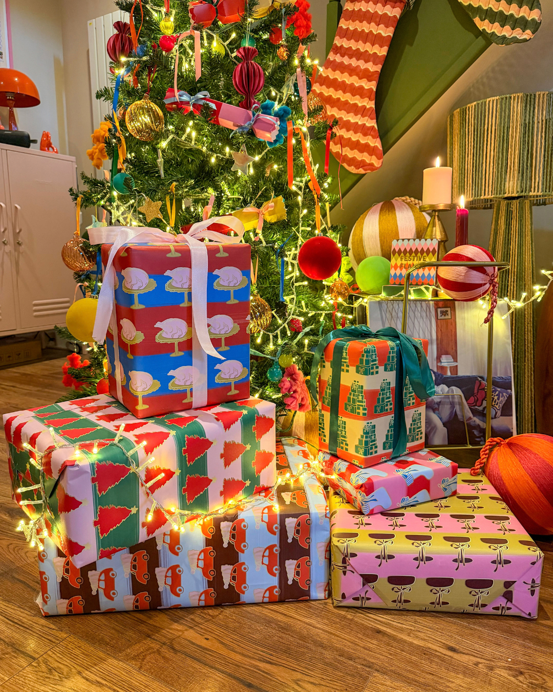 Driving Home For Christmas Gift Wrap Sheet