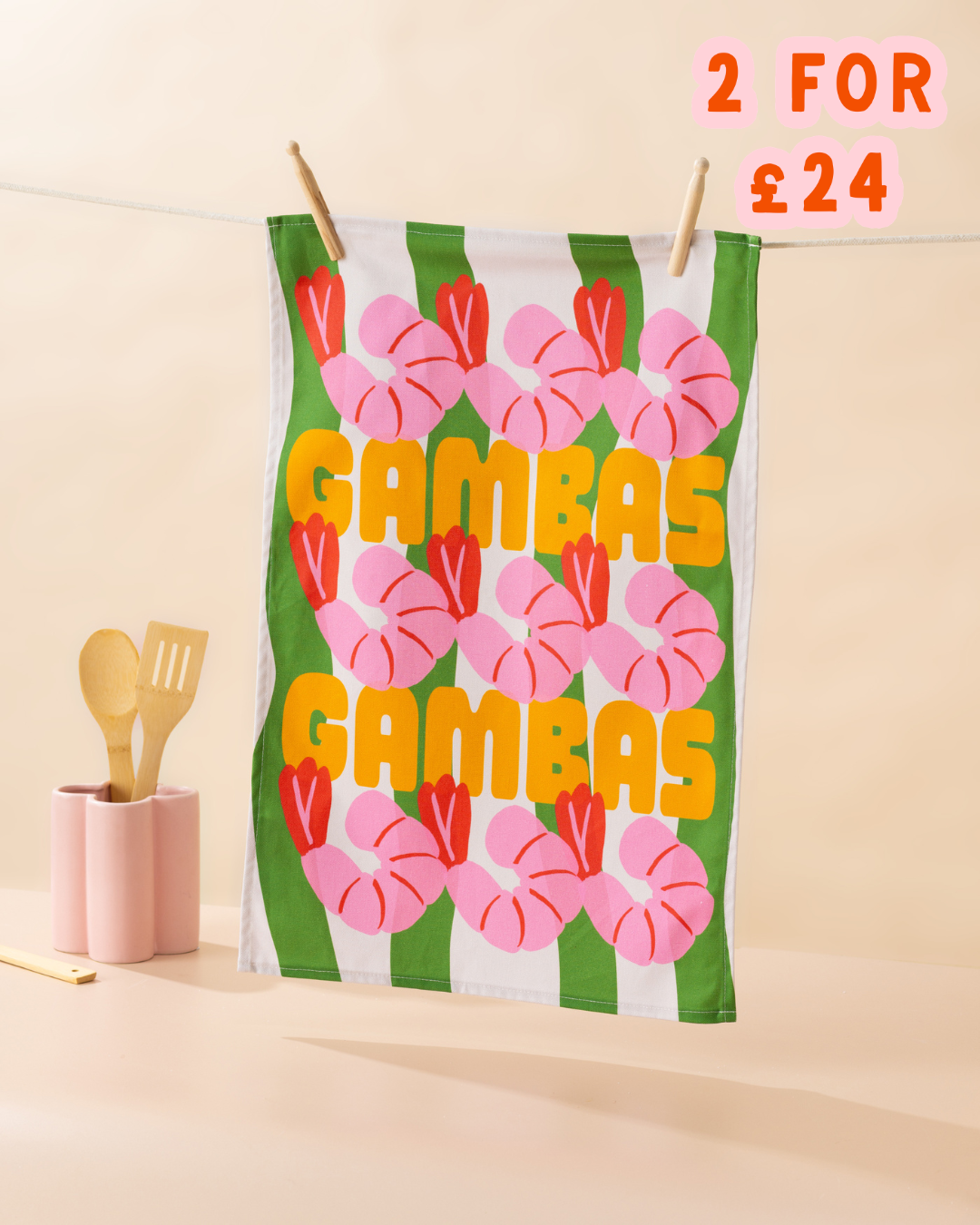Gambas Tea Towel