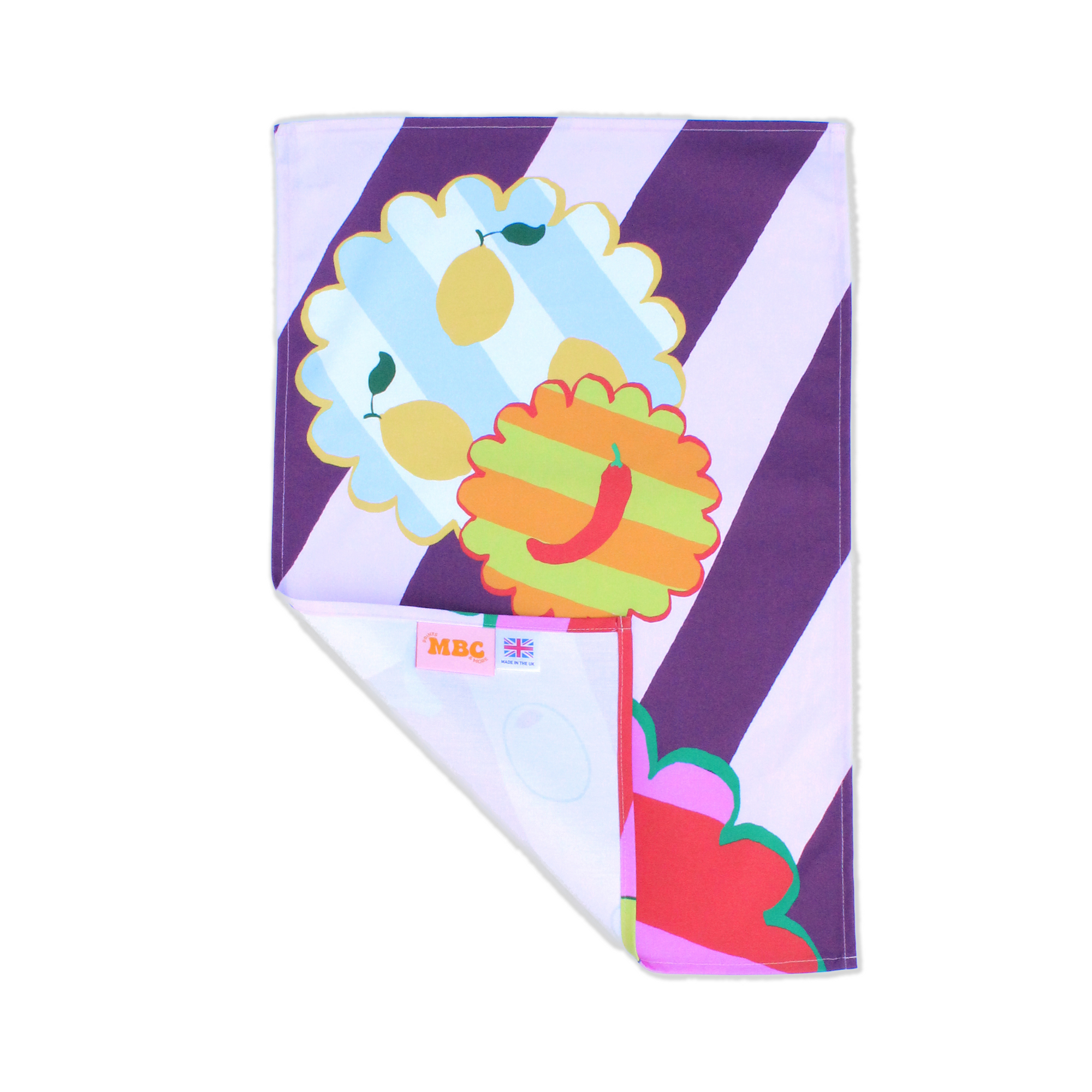 Olive Kitchen Print Tea Towel