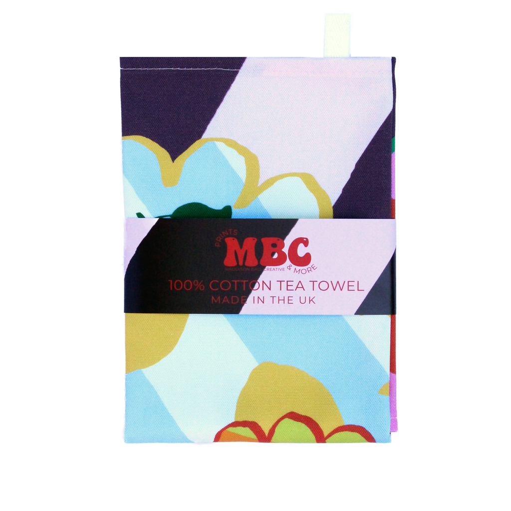 Olive Kitchen Print Tea Towel