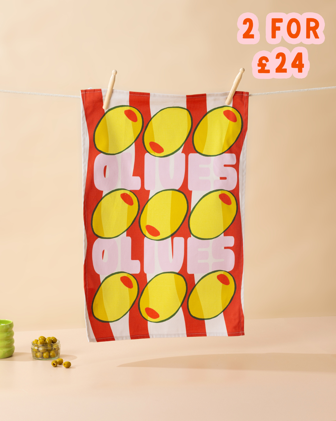 Olives Tea Towel