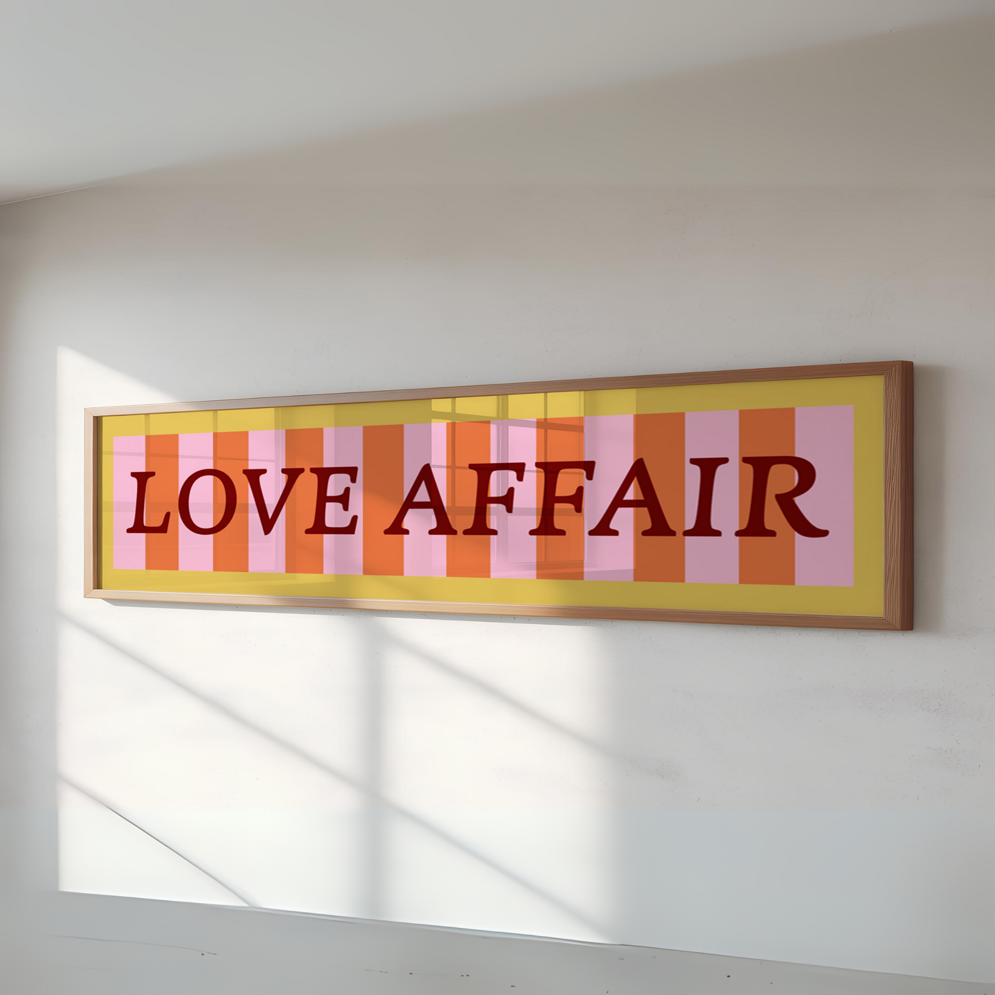 Love Affair Panoramic Framed Print