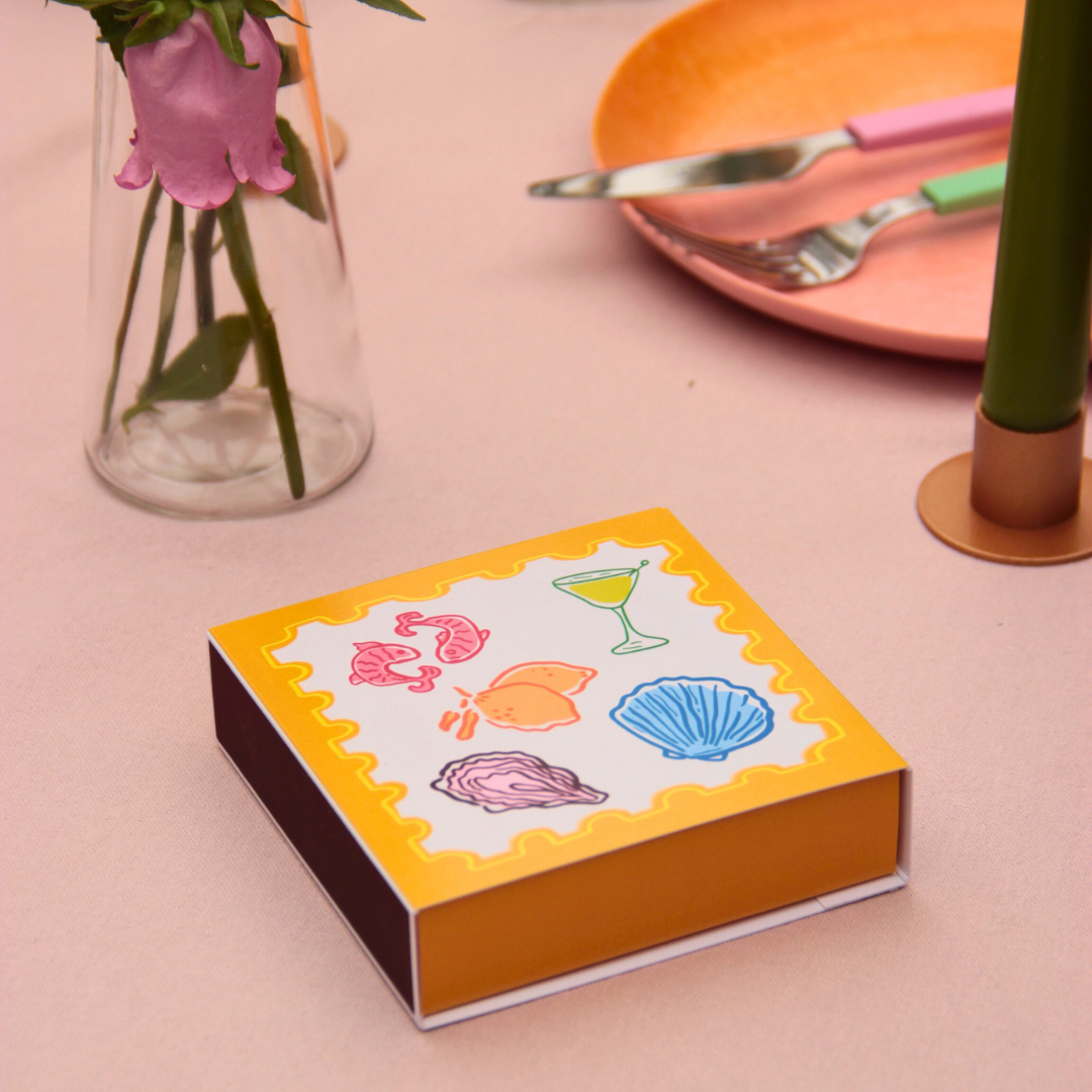 Yellow Postcard Matches