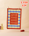 Good Food Good Mood Tea Towel