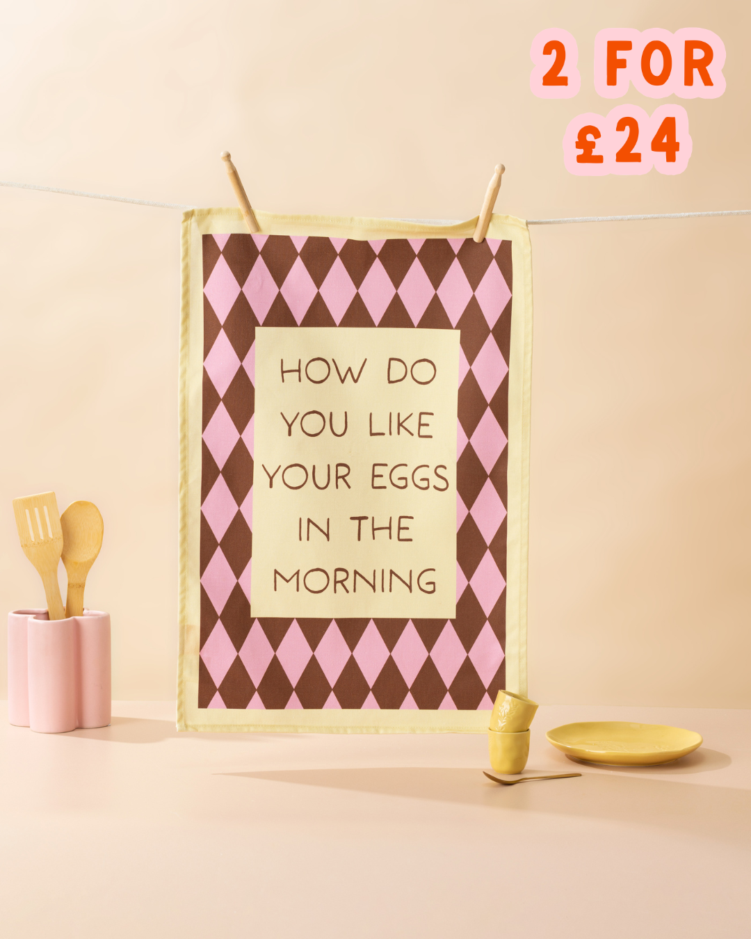 How Do You Like Your Eggs In The Morning Tea Towel