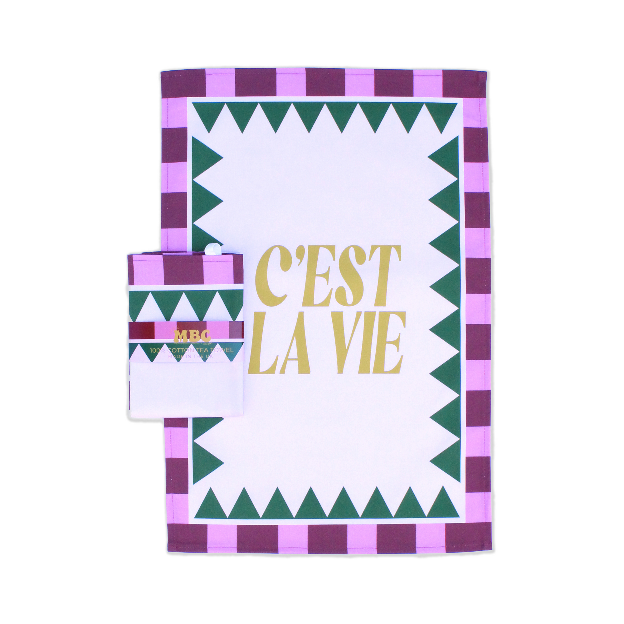 C'est La Vie Tea Towel