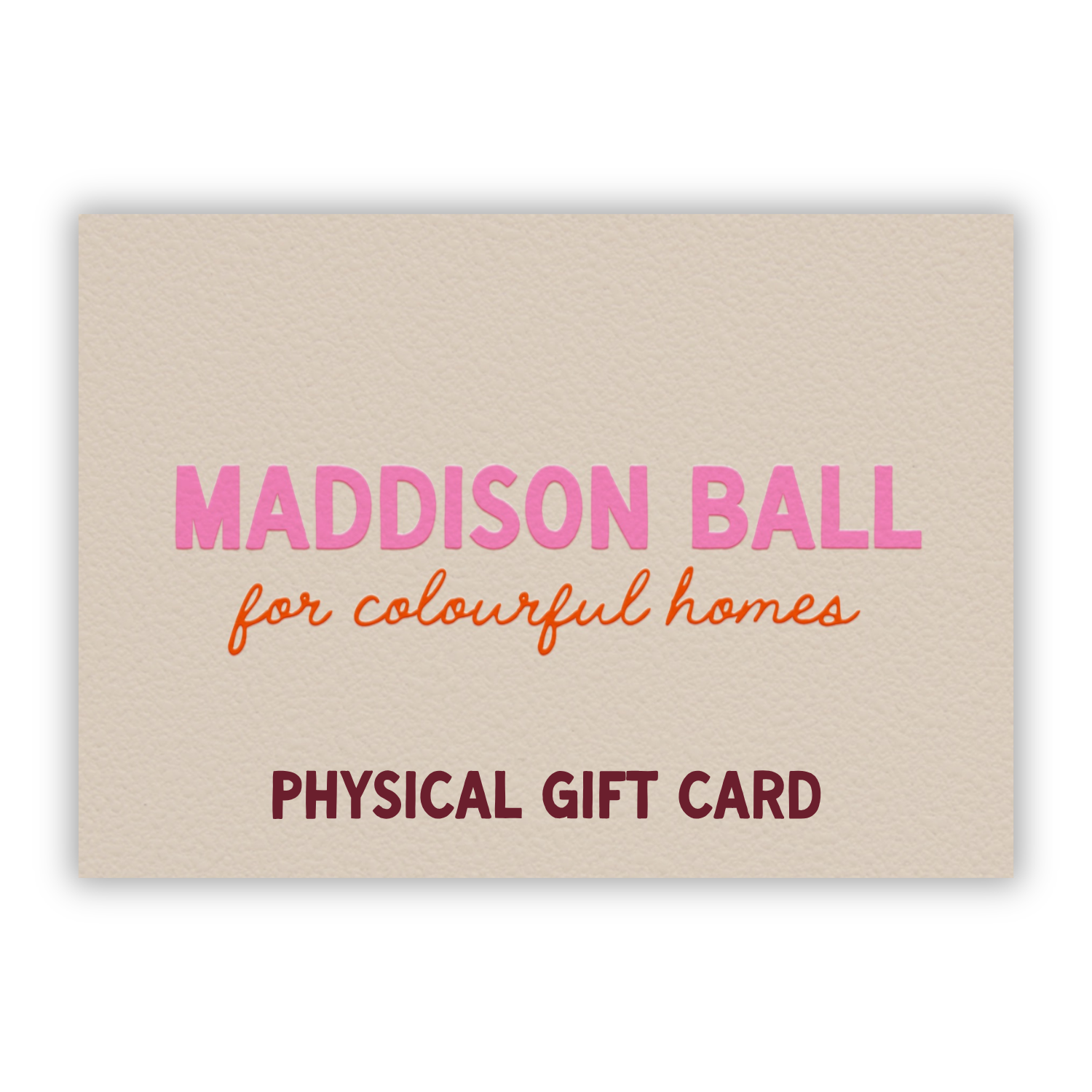 Gift Card (Physical)