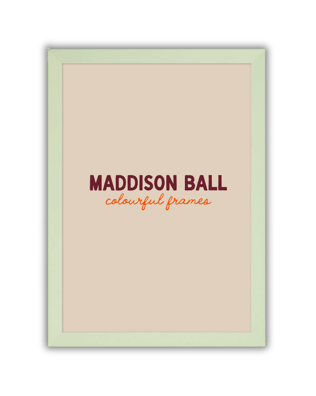 Light Green Wooden Frame