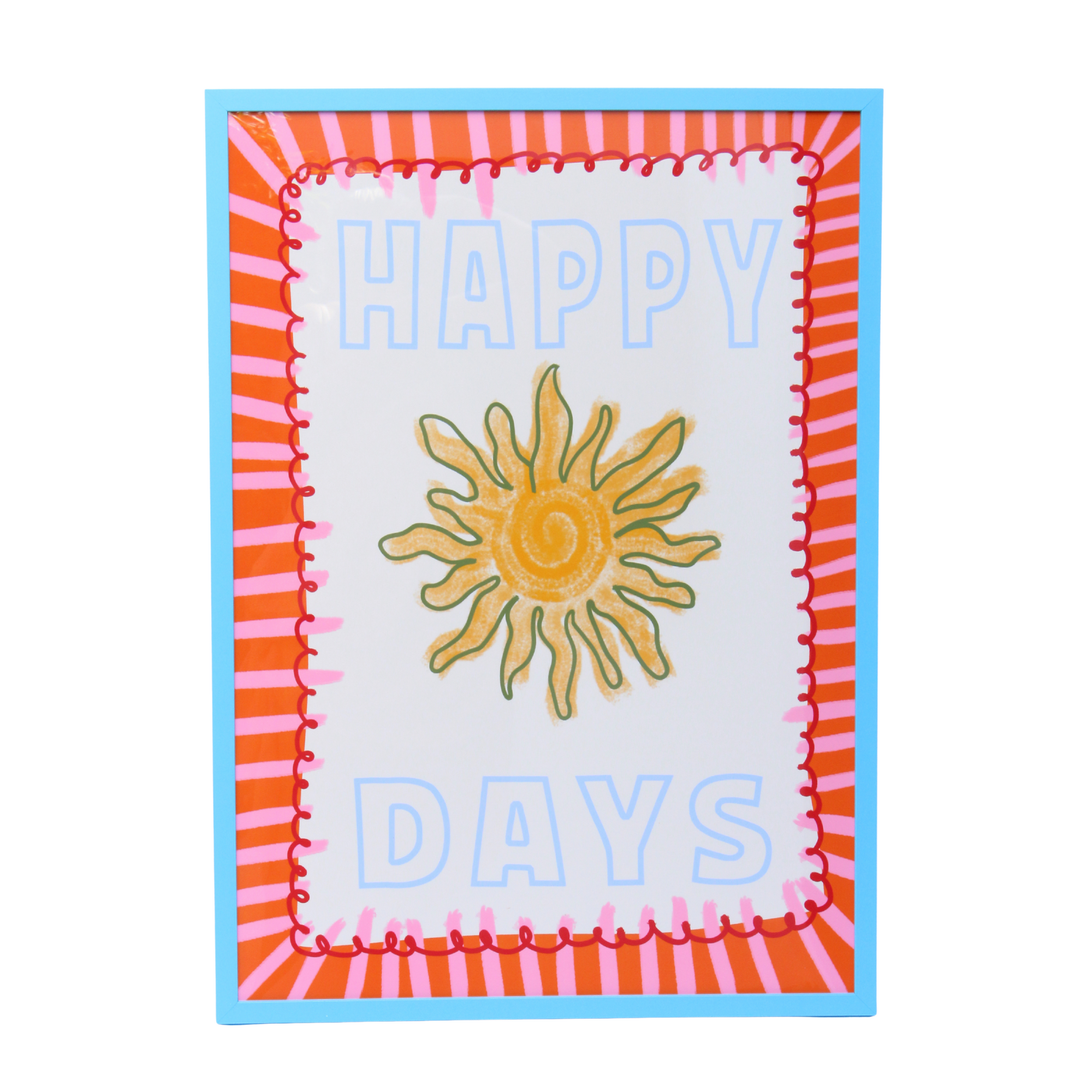 Light Blue Wooden Frame