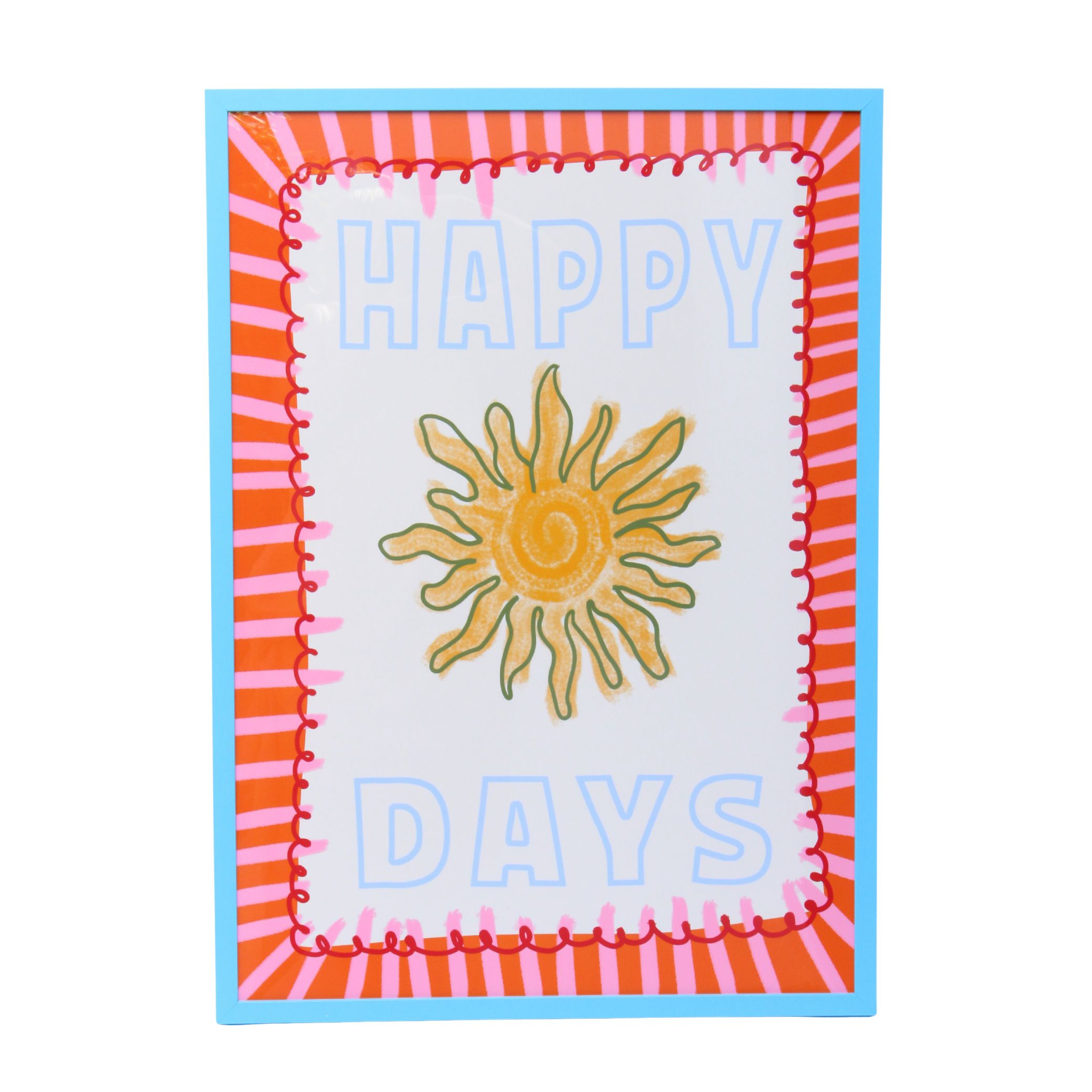Light Blue Wooden Frame