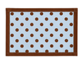 Napkin/Placemat in Blue & Brown 1