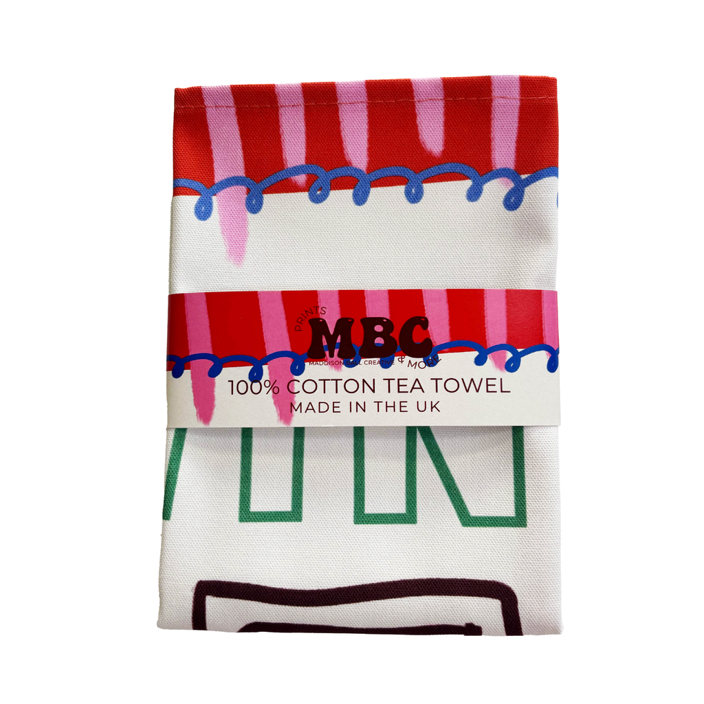 Wine Please Tea Towel