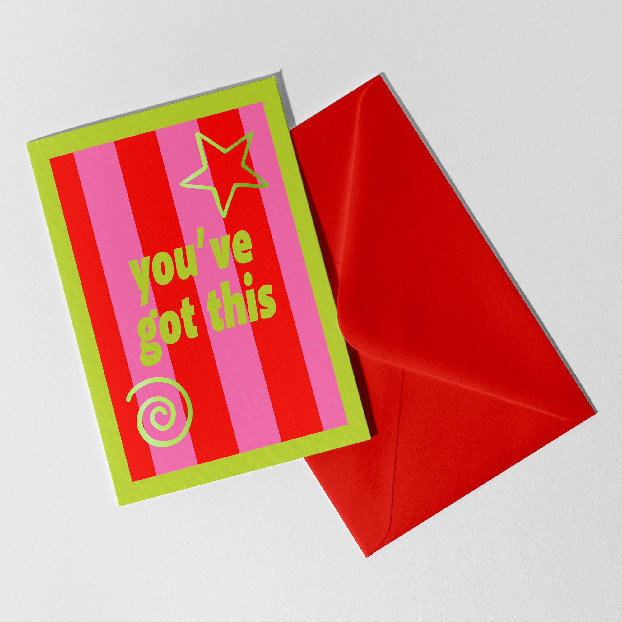 A6 You've Got This Stripe Foil Card