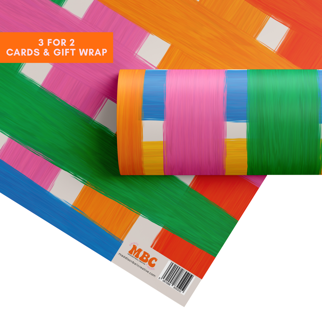 Rainbow Stripe Gift Wrap