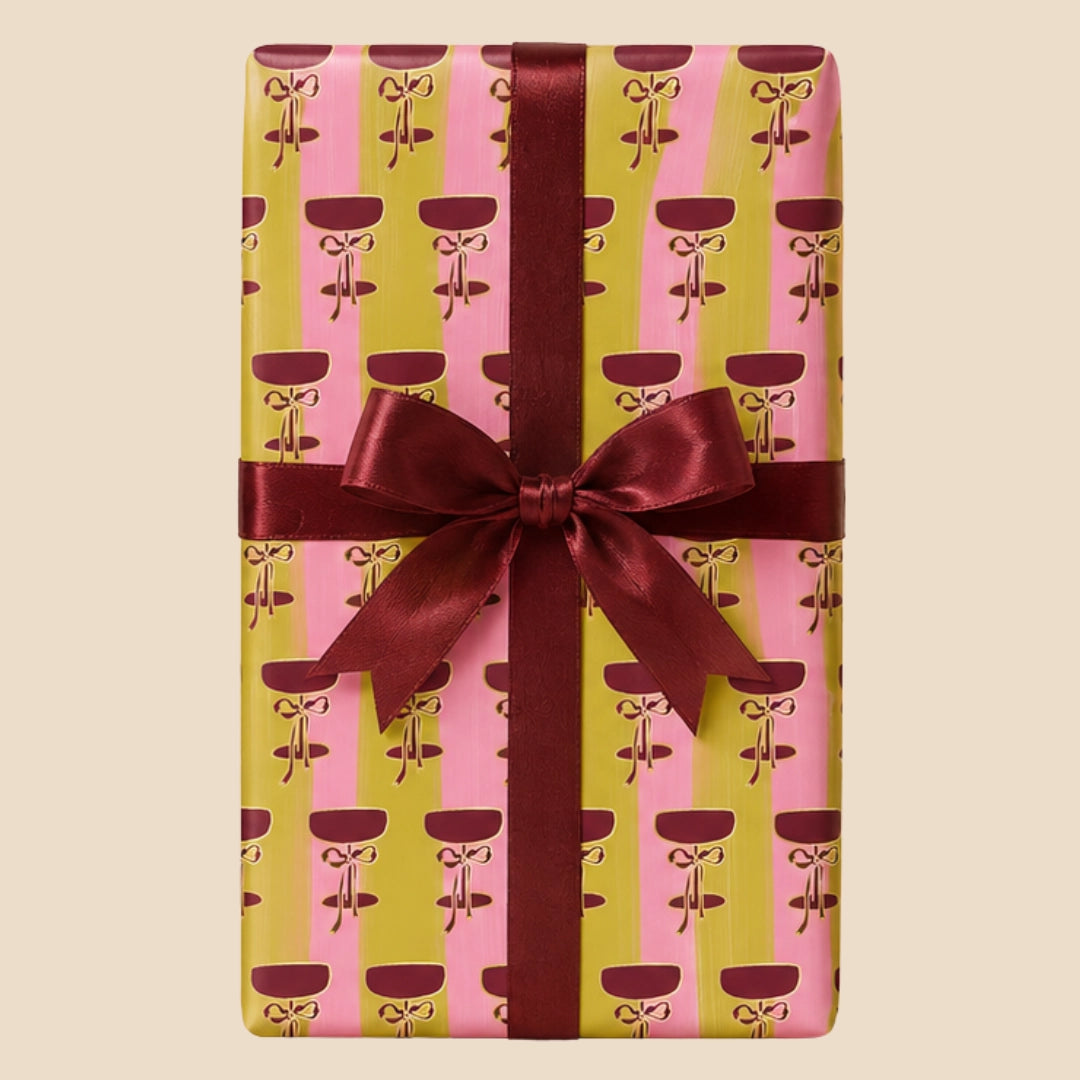 Mistletoe And Wine Gift Wrap Sheet
