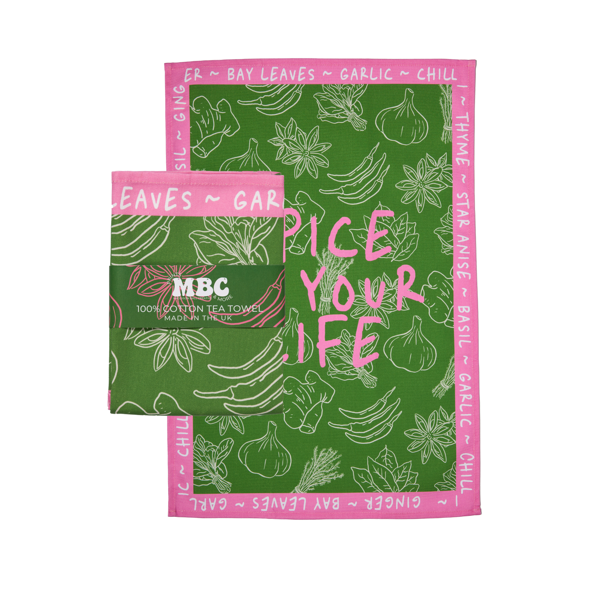 Spice Up Your Life Tea Towel