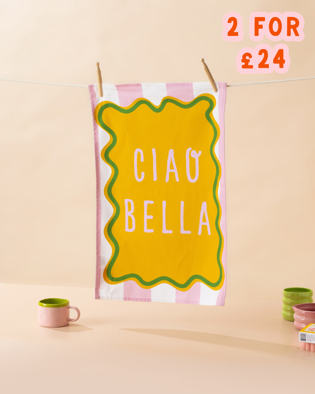 Ciao Bella Tea Towel
