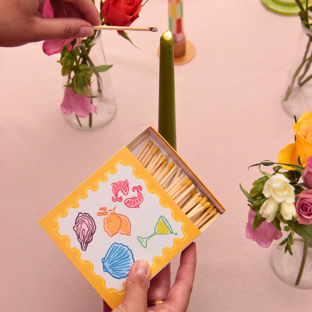 Yellow Postcard Matches
