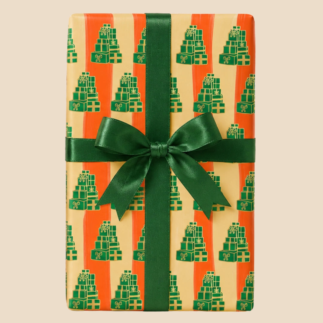 Christmas Present Stack Gift Wrap Sheet