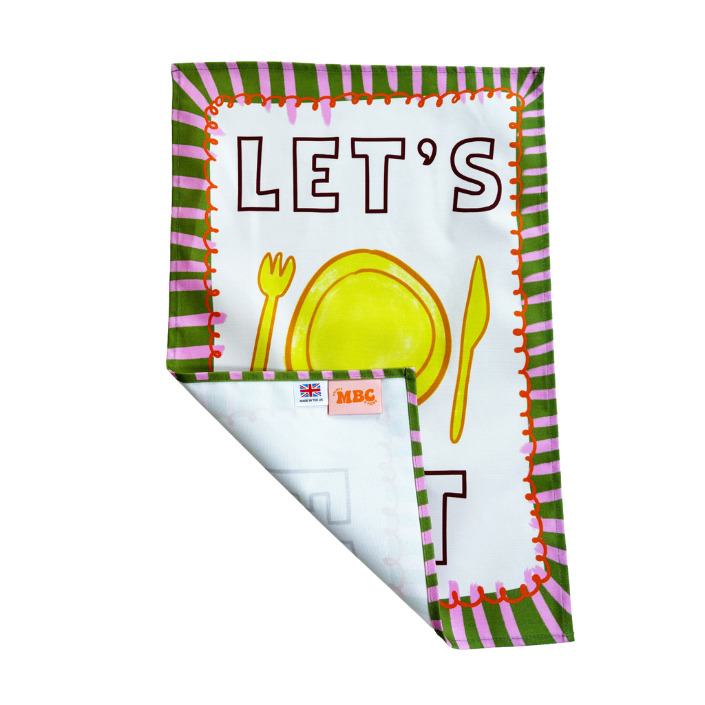 Let's Eat Tea Towel