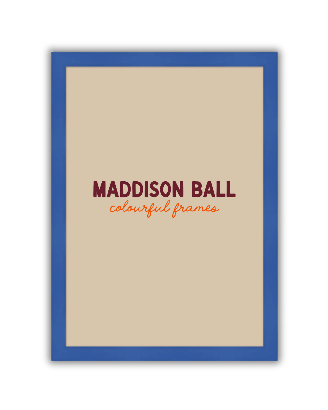 Dark Blue Wooden Frame