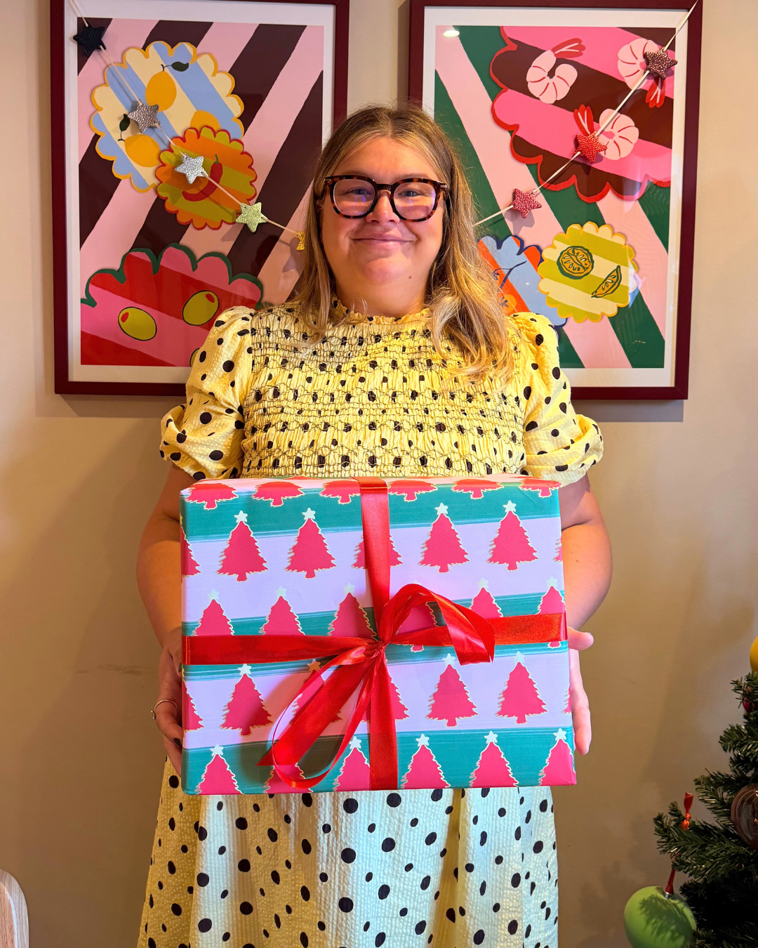 Rocking Around The Christmas Tree Gift Wrap Sheet