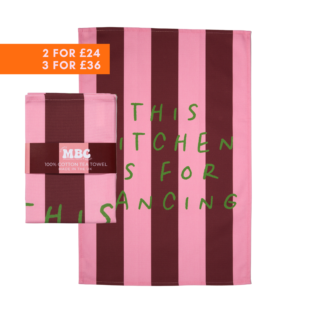 This Kitchen Is For Dancing Tea Towel