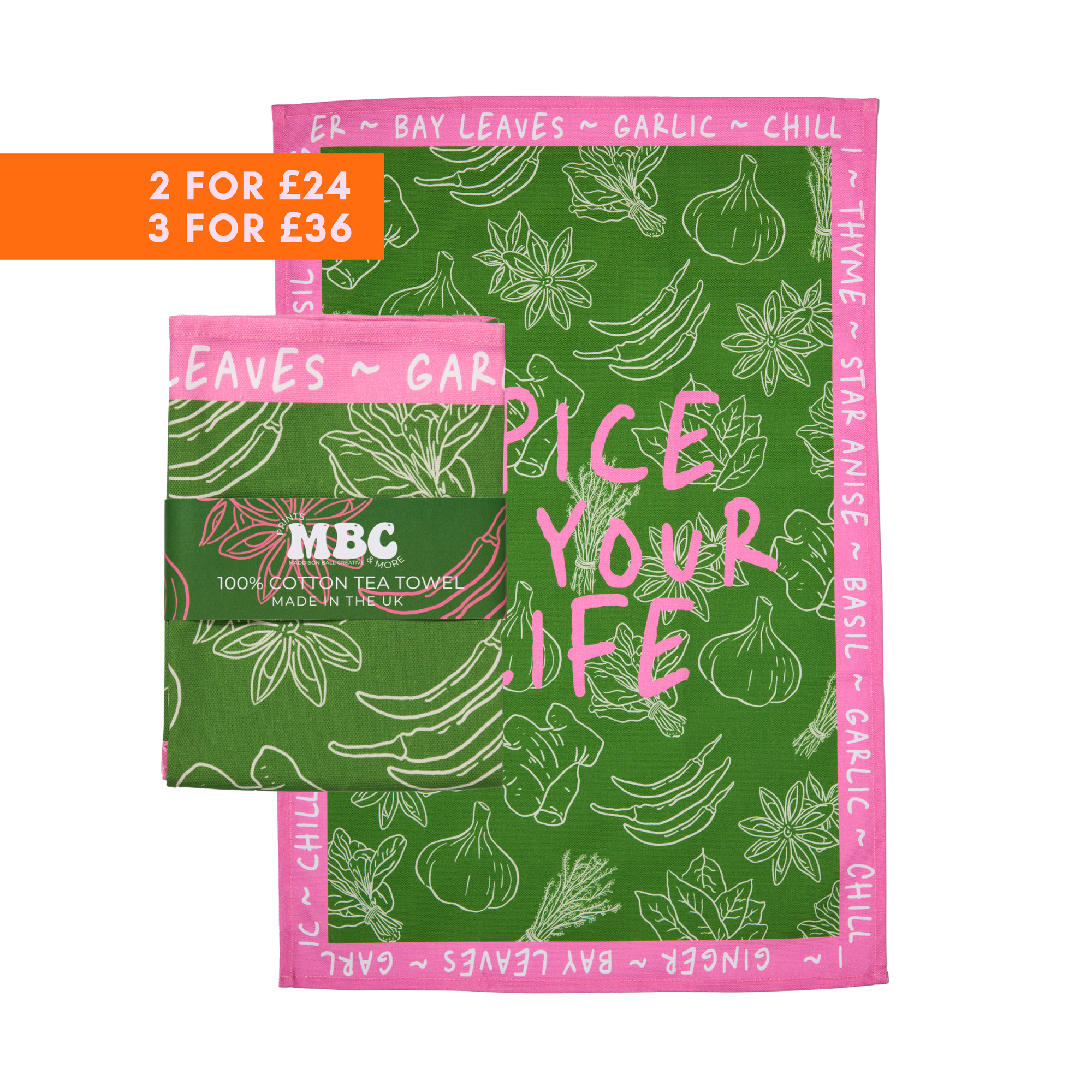 Spice Up Your Life Tea Towel