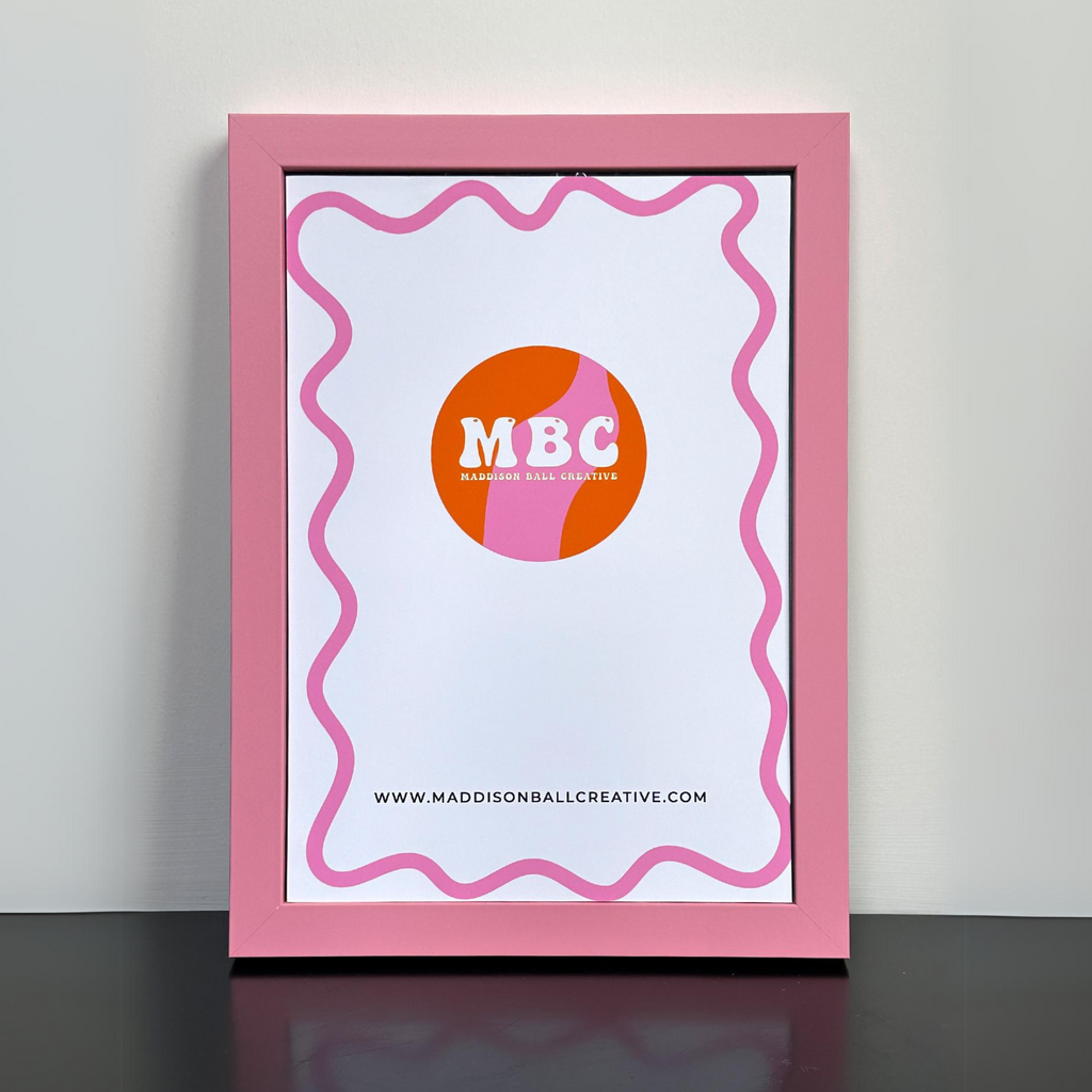 Pink Wooden Frame