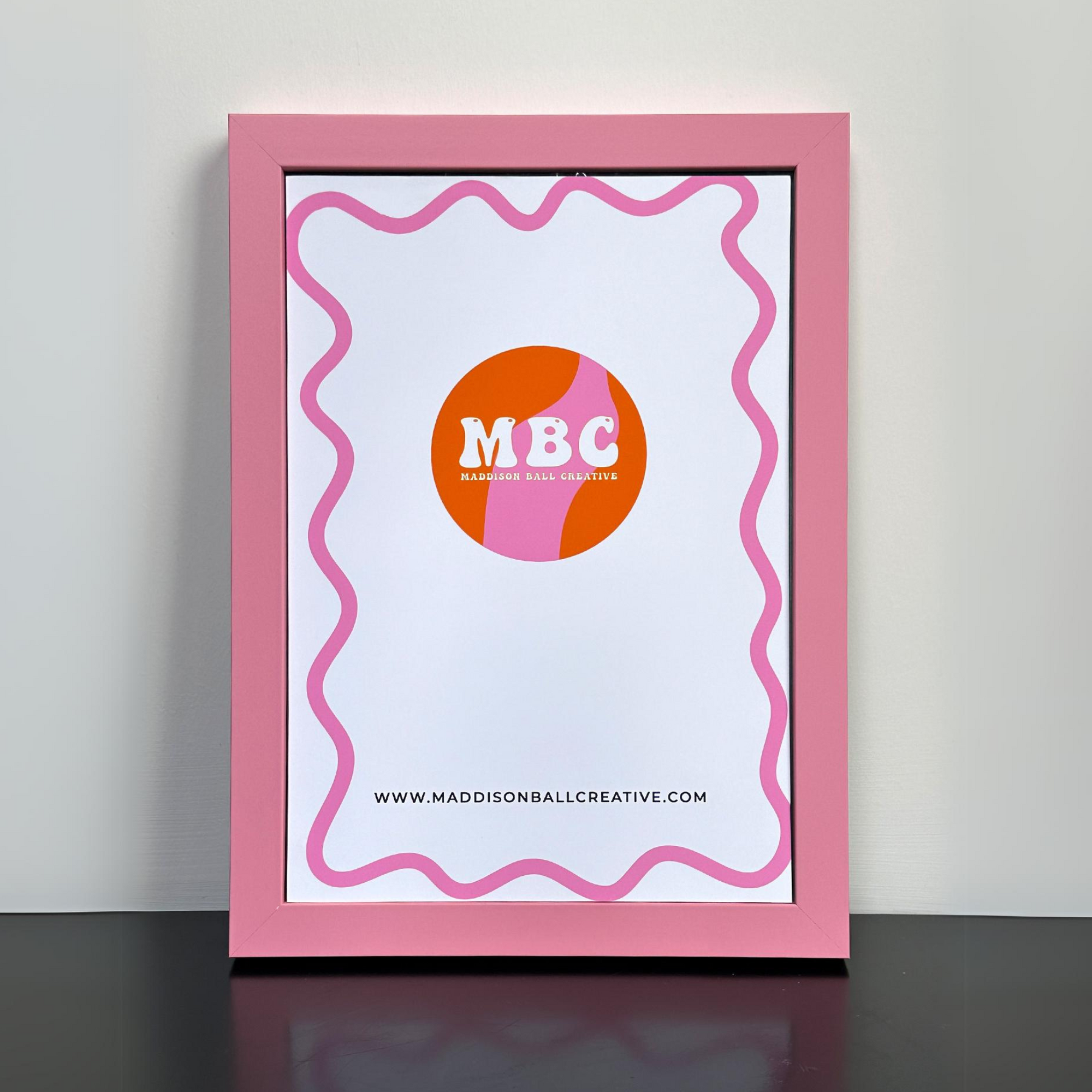 Pink Wooden Frame